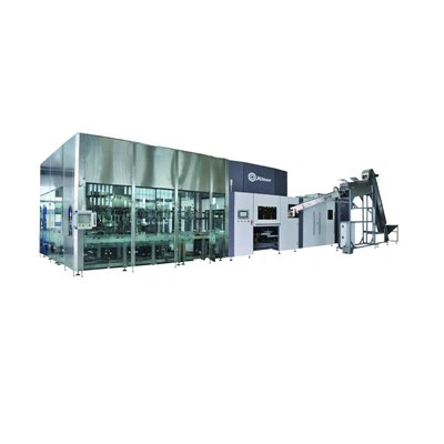 Soffiaggio ad acqua in barile - Riempimento - Tappatura Linea completa